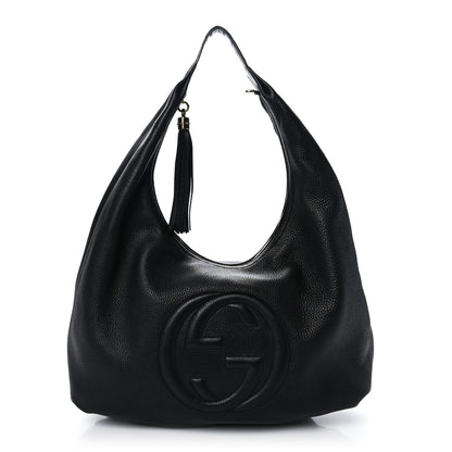 Gucci Pebbled Calfskin Soho Hobo Black 1 of 10