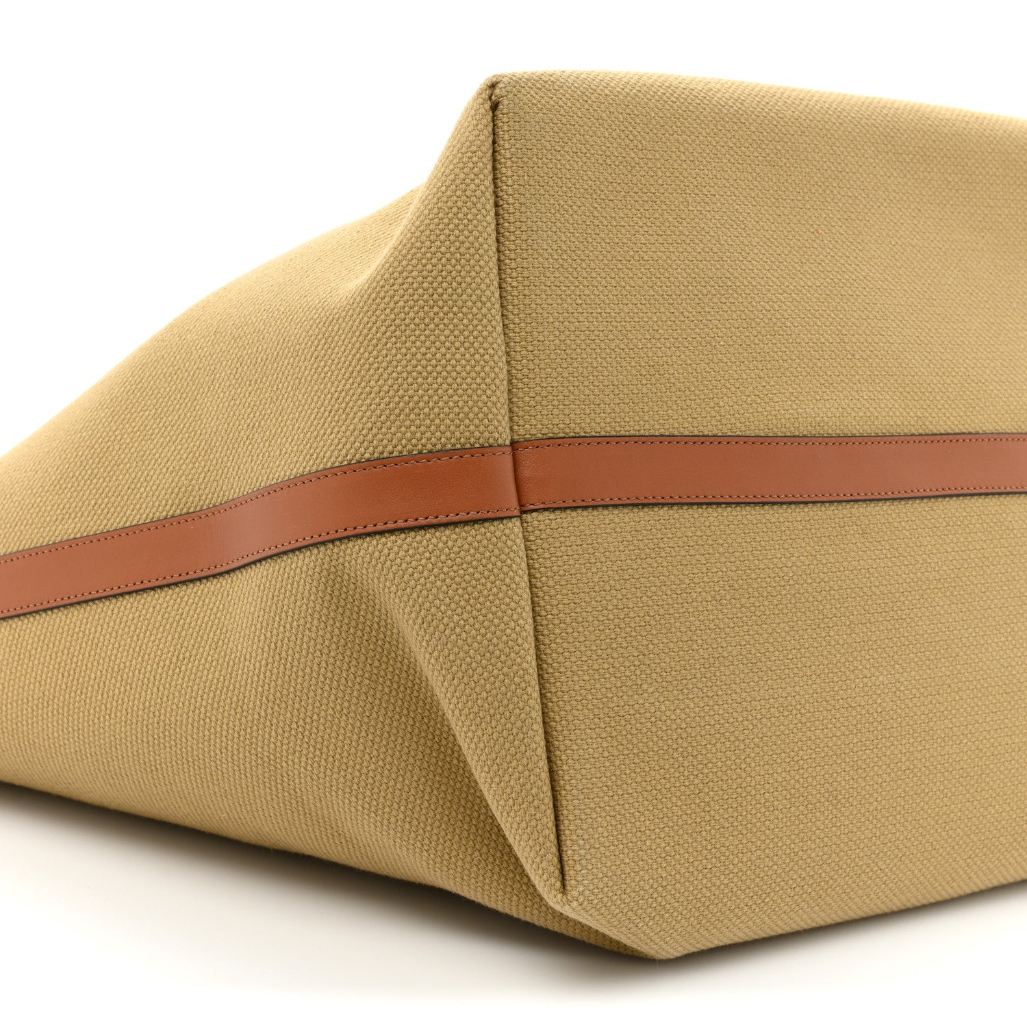 Celine Canvas Calfskin Cuir Triomphe Tote Natural 8 of 9