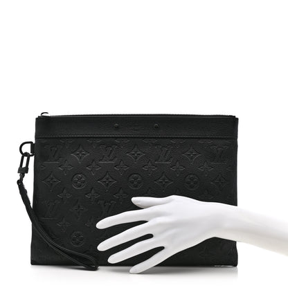 Louis Vuitton Monogram Shadow Pochette To-Go Black 2 of 10