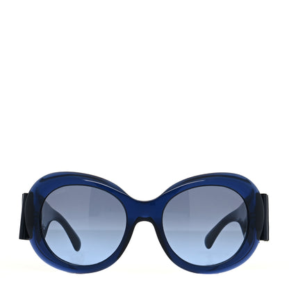 Chanel Acetate Patent CC Bow Sunglasses 5282-Q Blue 2 of 9