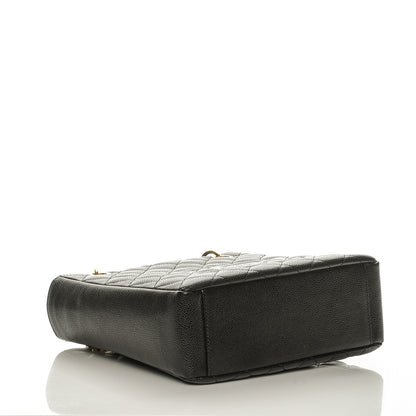 Chanel Caviar Quilted Petit Shopping Tote PST Black 4 of 8