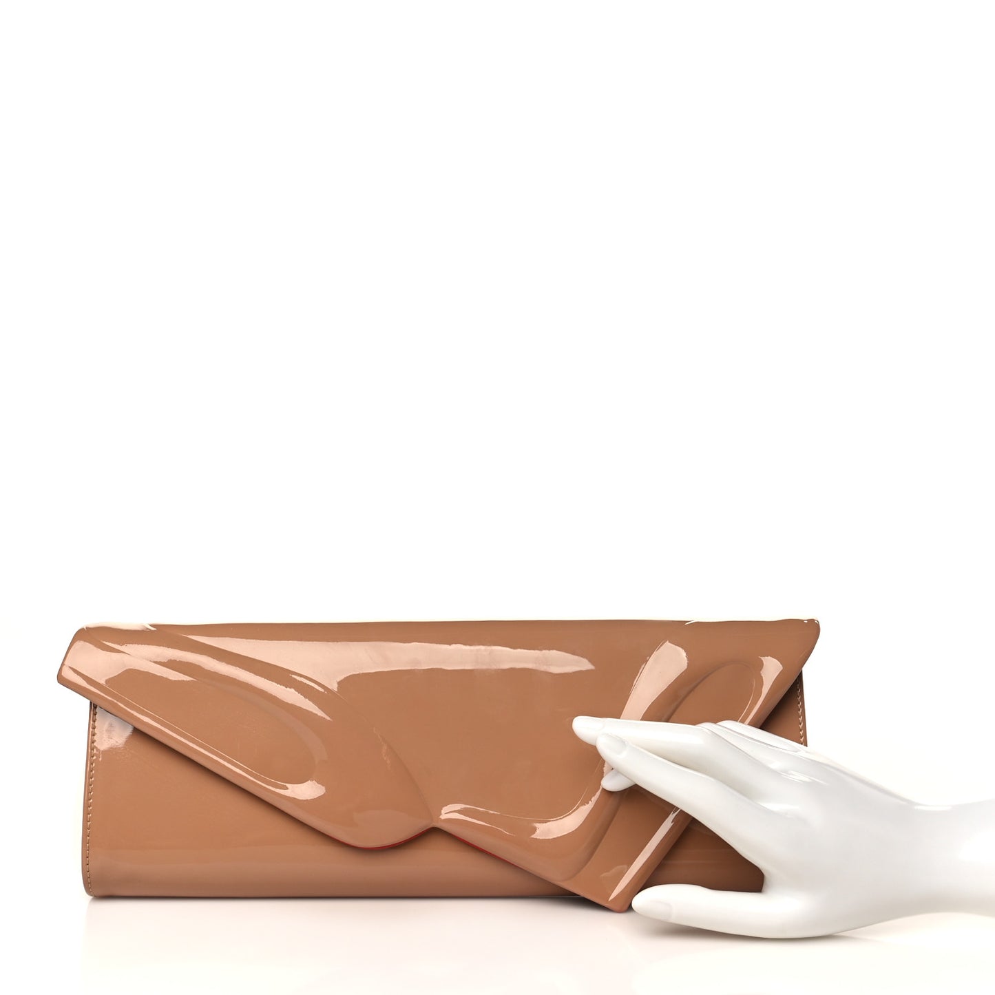 Patent So Kate Baguette Clutch Nude