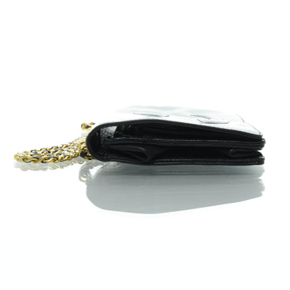 Chanel Patent Wallet on Chain Black 6 of 9