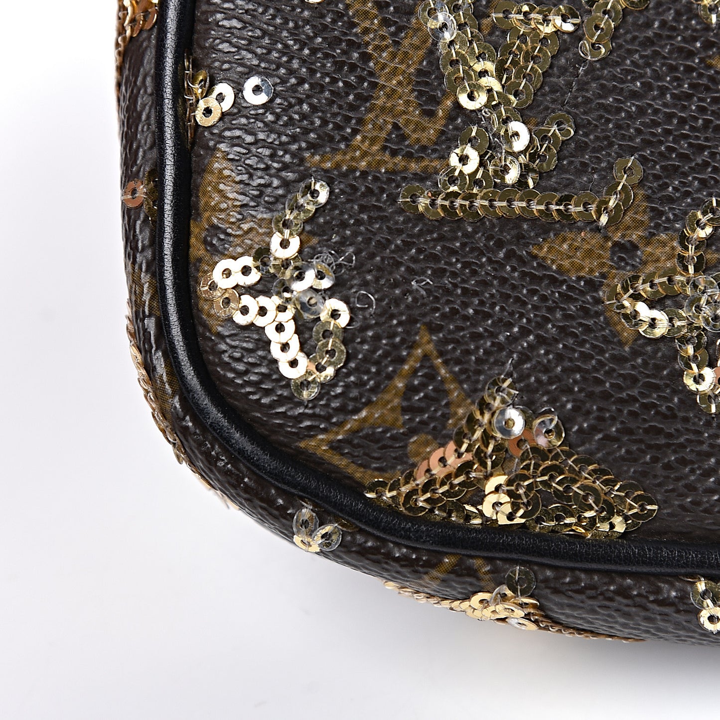 Monogram Sequins Eclipse Pochette Gold