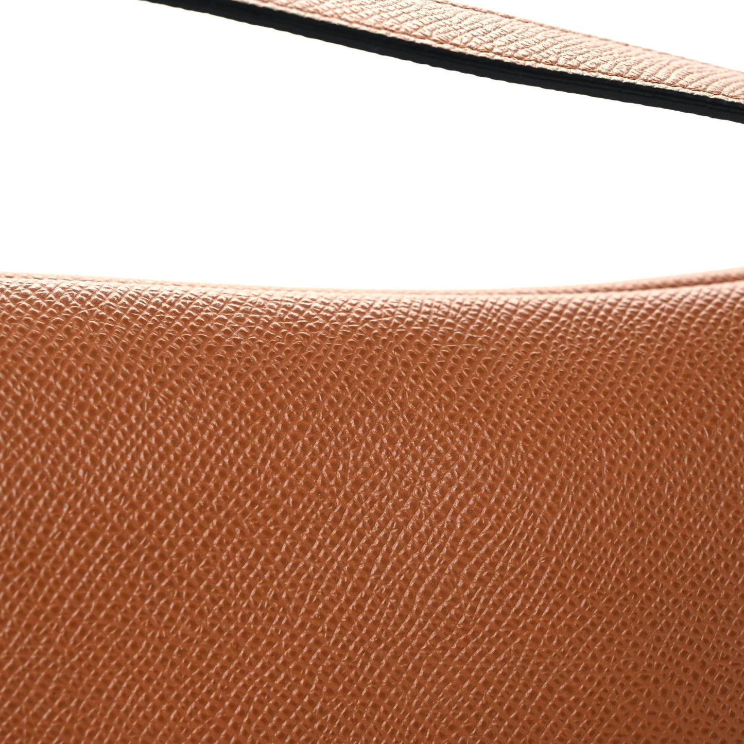 Grained Calfskin Saddle Bag Camello
