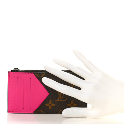 Louis Vuitton Monogram Calfskin Coin Card Holder Rose 2 of 8