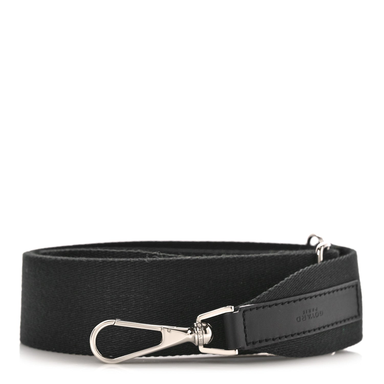 Goyard Canvas Calfskin Adjustable Shoulder Strap Black 1 of 5