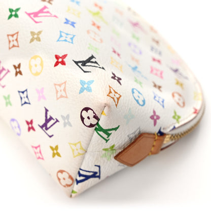 Louis Vuitton Monogram Multicolor Cosmetic Pouch White Litchi 8 of 8