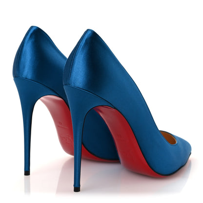 Christian Louboutin Satin Pigalle Follies 100 Pumps 41 Positano 5 of 12