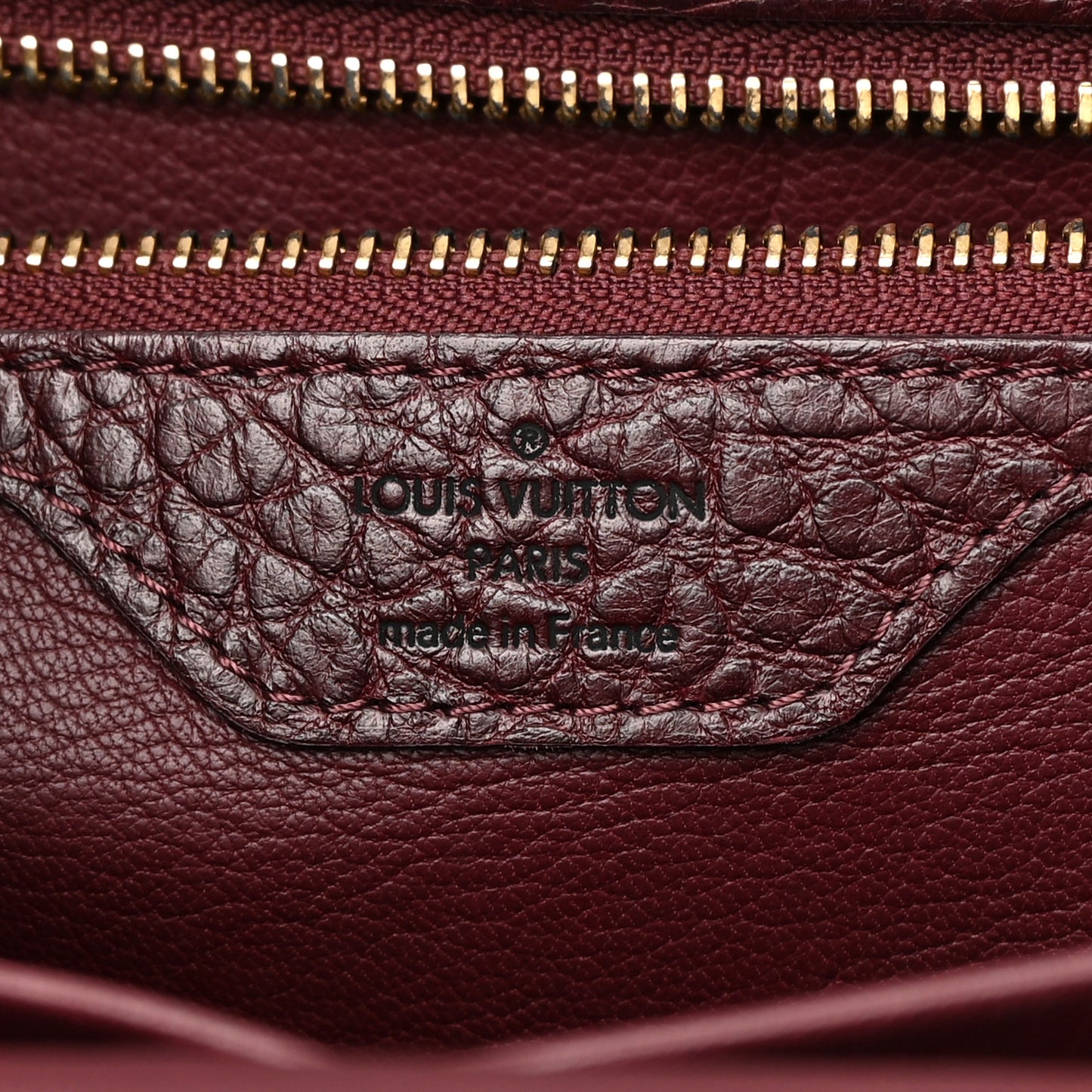 Ostrich Lizard Majestueux Tote MM Bordeaux