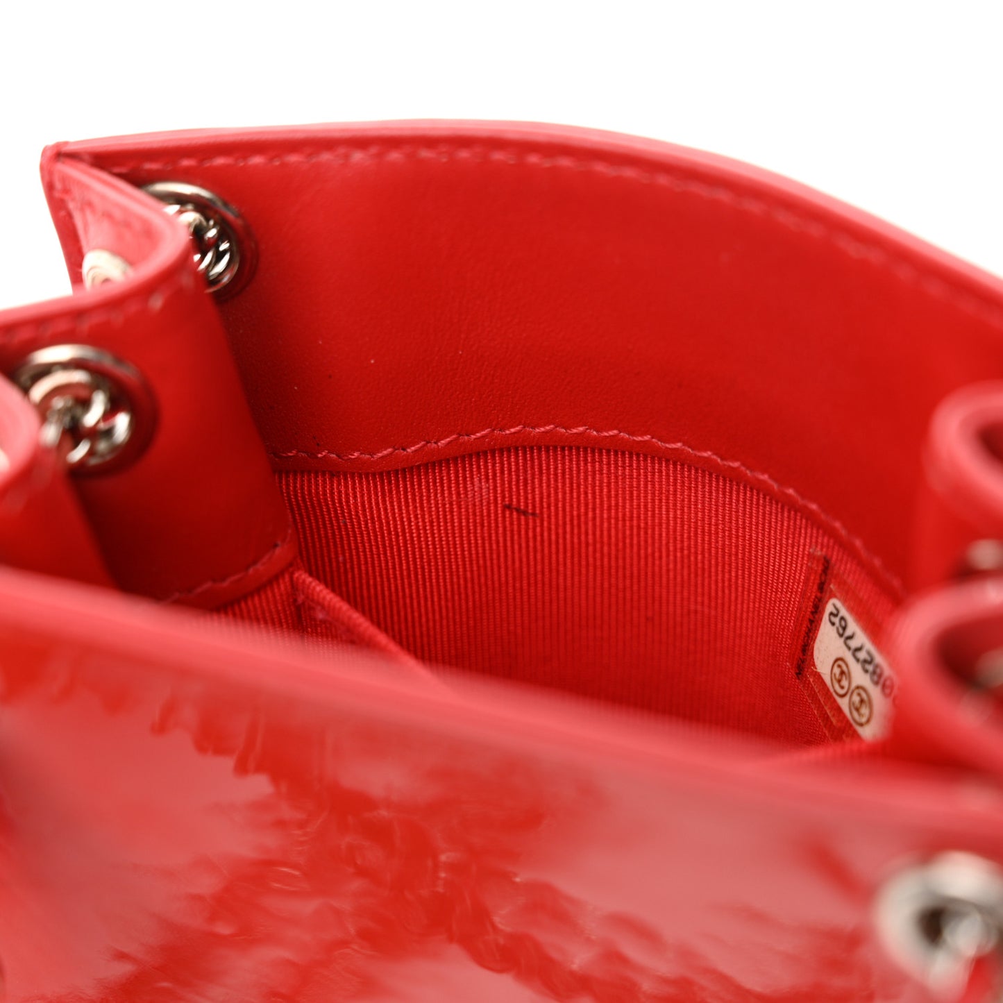 Patent Crossbody CC Phone Holder Red