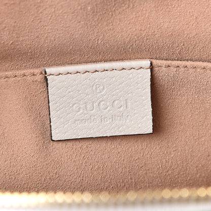 Gucci Suede Calfskin GG Web Small Ophidia Dome Shoulder Bag Burro New Mystic White 6 of 10