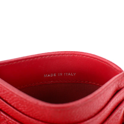Chanel Caviar Quilted Card Holder Red 10 of 10