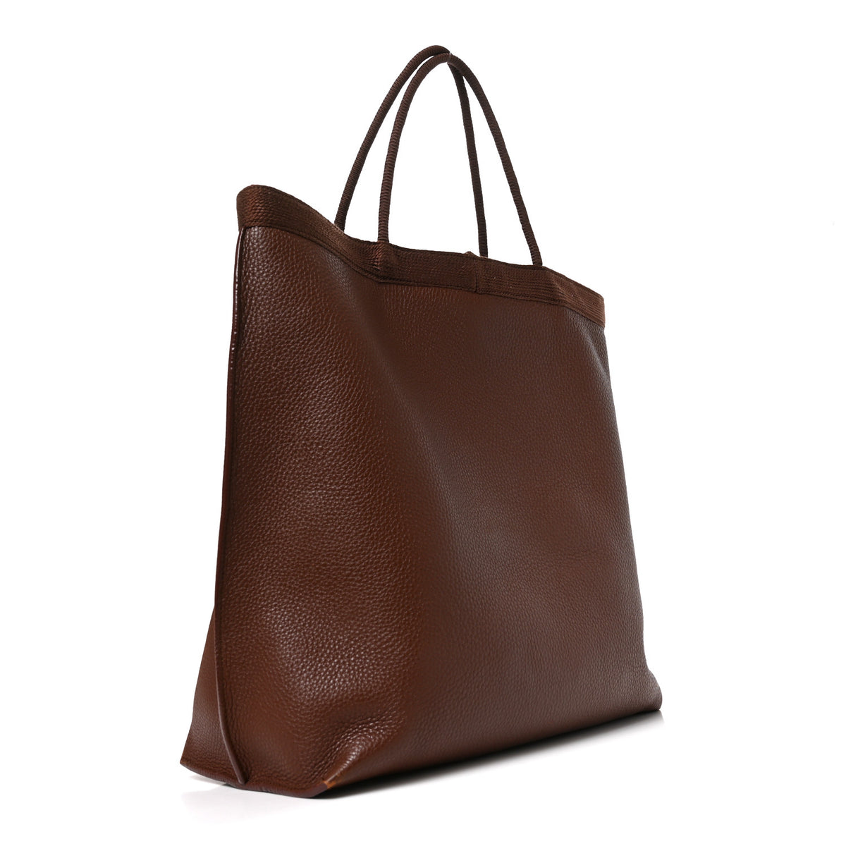 Saint Laurent Grained Calfskin Patti Tote Brown 2 of 10