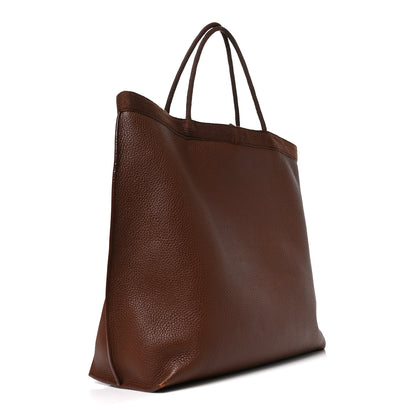 Saint Laurent Grained Calfskin Patti Tote Brown 2 of 10