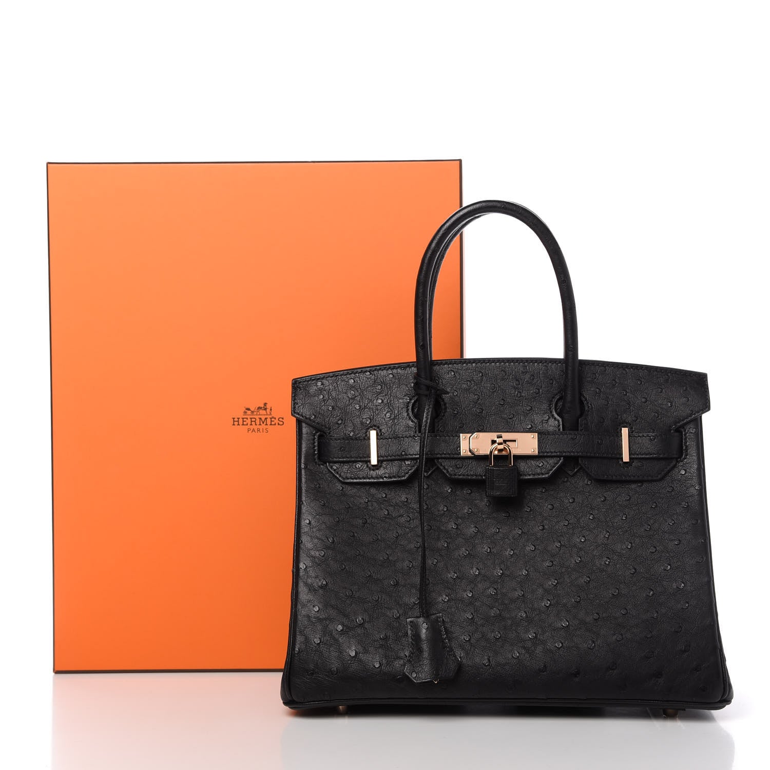 Hermes Ostrich Birkin 30 Black 11 of 11