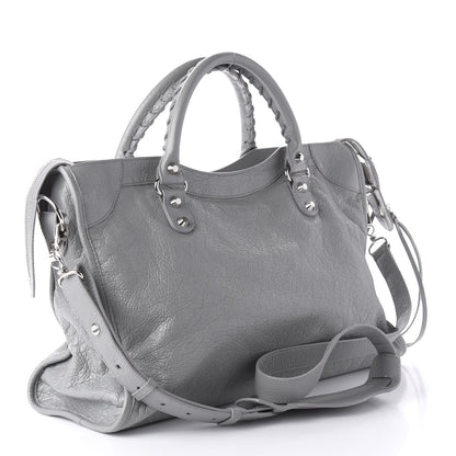 Balenciaga Agneau Classic Silver Hardware City Gris Haussmannien 3 of 10