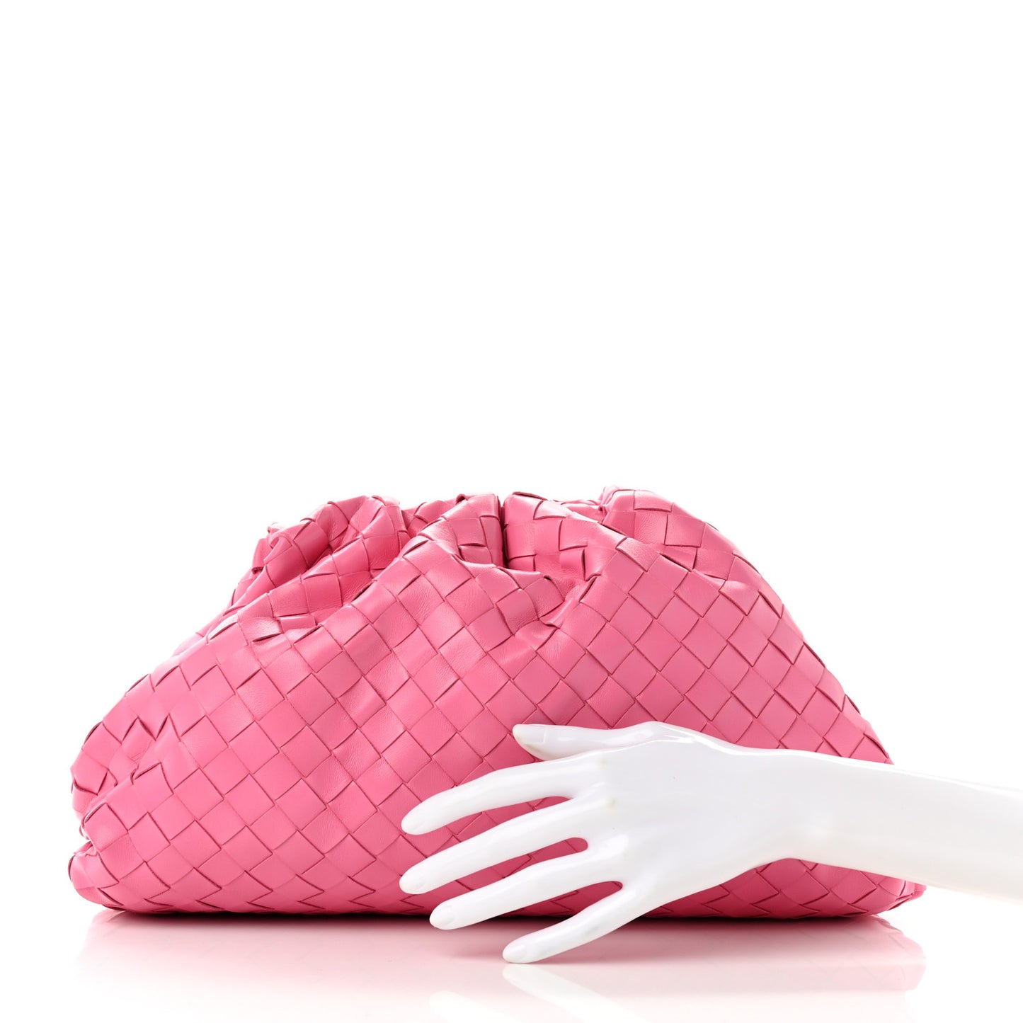 Nappa Maxi Intrecciato The Pouch Oversized Clutch Pink