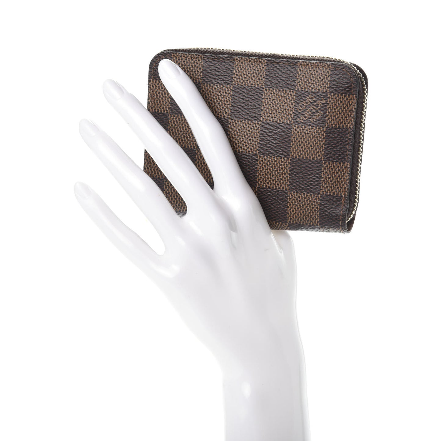 Damier Ebene Zippy Coin Purse Rose Ballerine