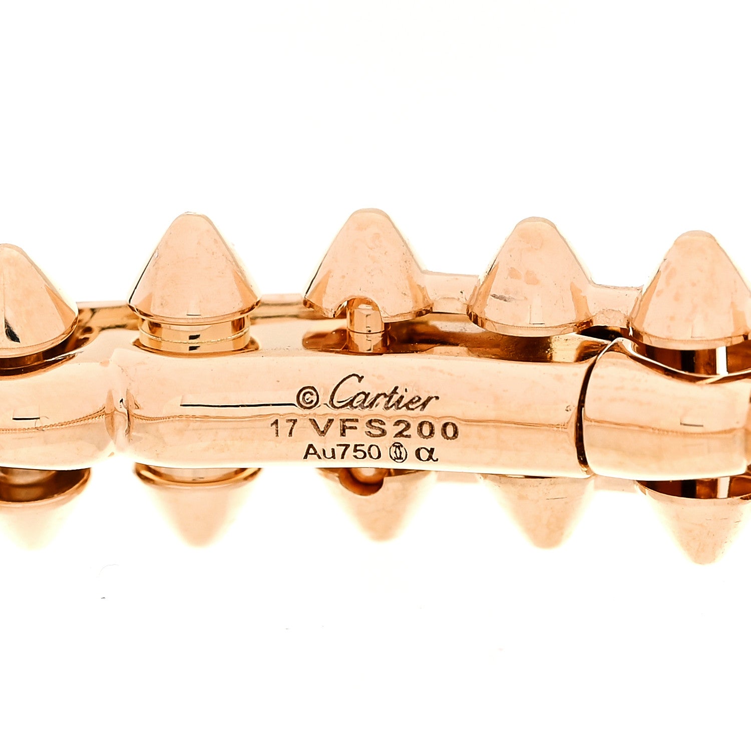 Cartier 18K Pink Gold Medium Clash De Cartier Bracelet 17 4 of 5