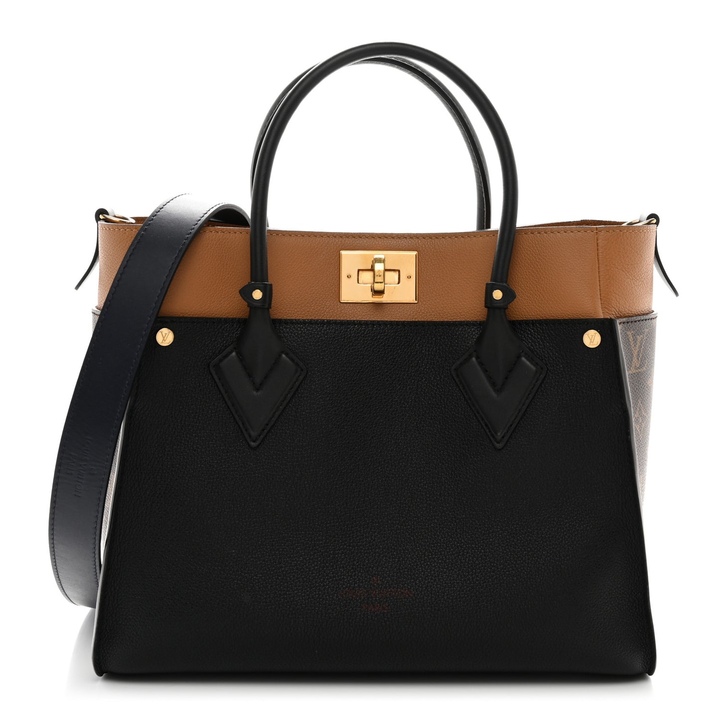 Calfskin Monogram On My Side Black