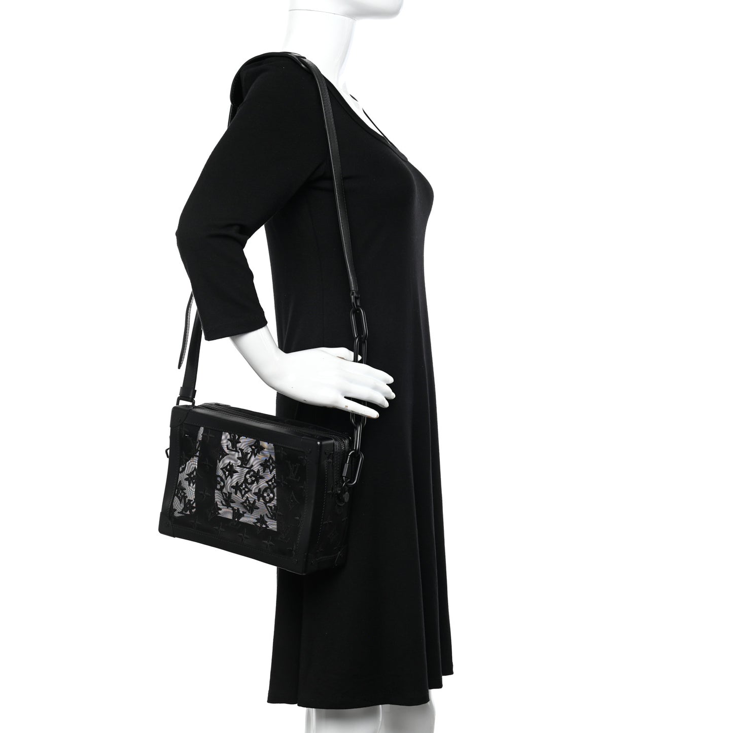 Monogram See Through Soft Trunk Black