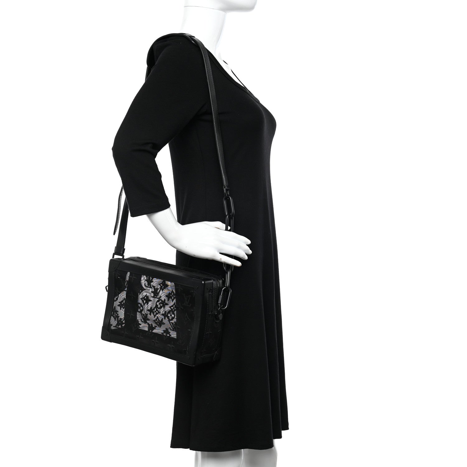 Louis Vuitton Monogram See Through Soft Trunk Black 2 of 9