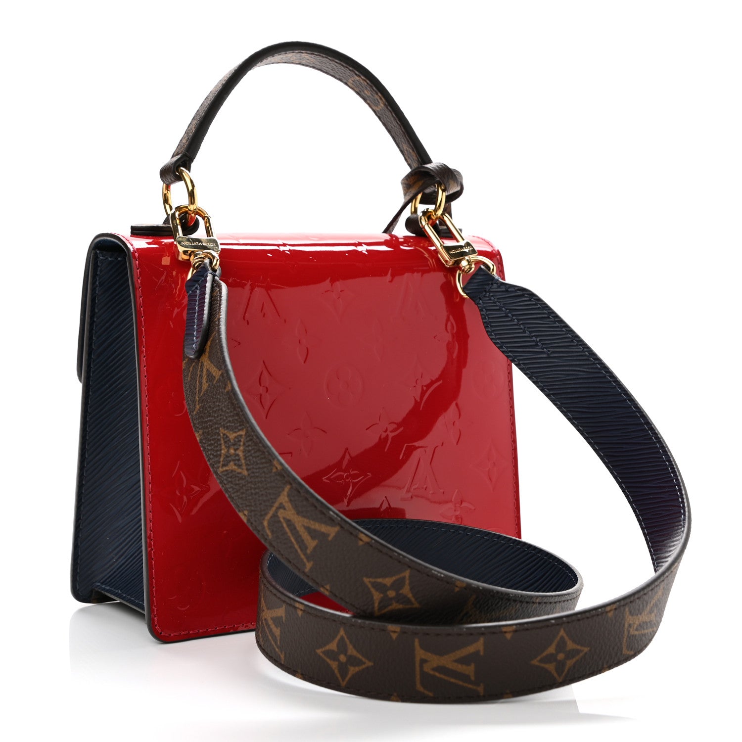 Louis Vuitton Vernis Epi Monogram Spring Street Scarlet 3 of 10