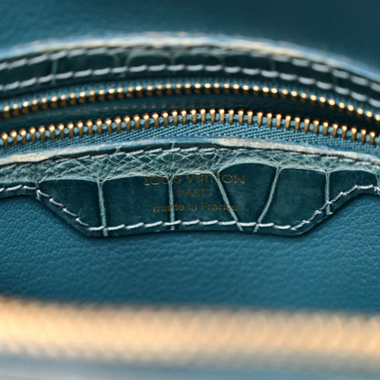 Louis Vuitton Crocodile Lockit PM Blue 6 of 11