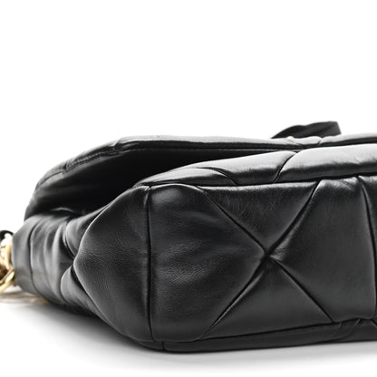 Prada Nappa Re-Nylon Triangle Quilted Patchwork System Flap Shoulder Bag Black 9 of 10
