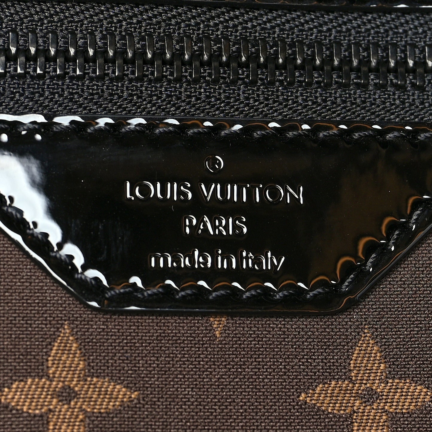 Patent Embossed Monogram Carry All GM Black