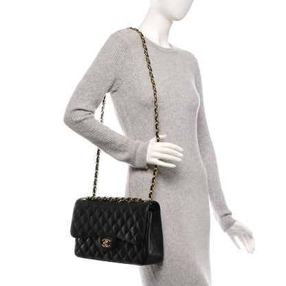 Chanel Caviar Quilted Jumbo Double Flap Black 2 of 8