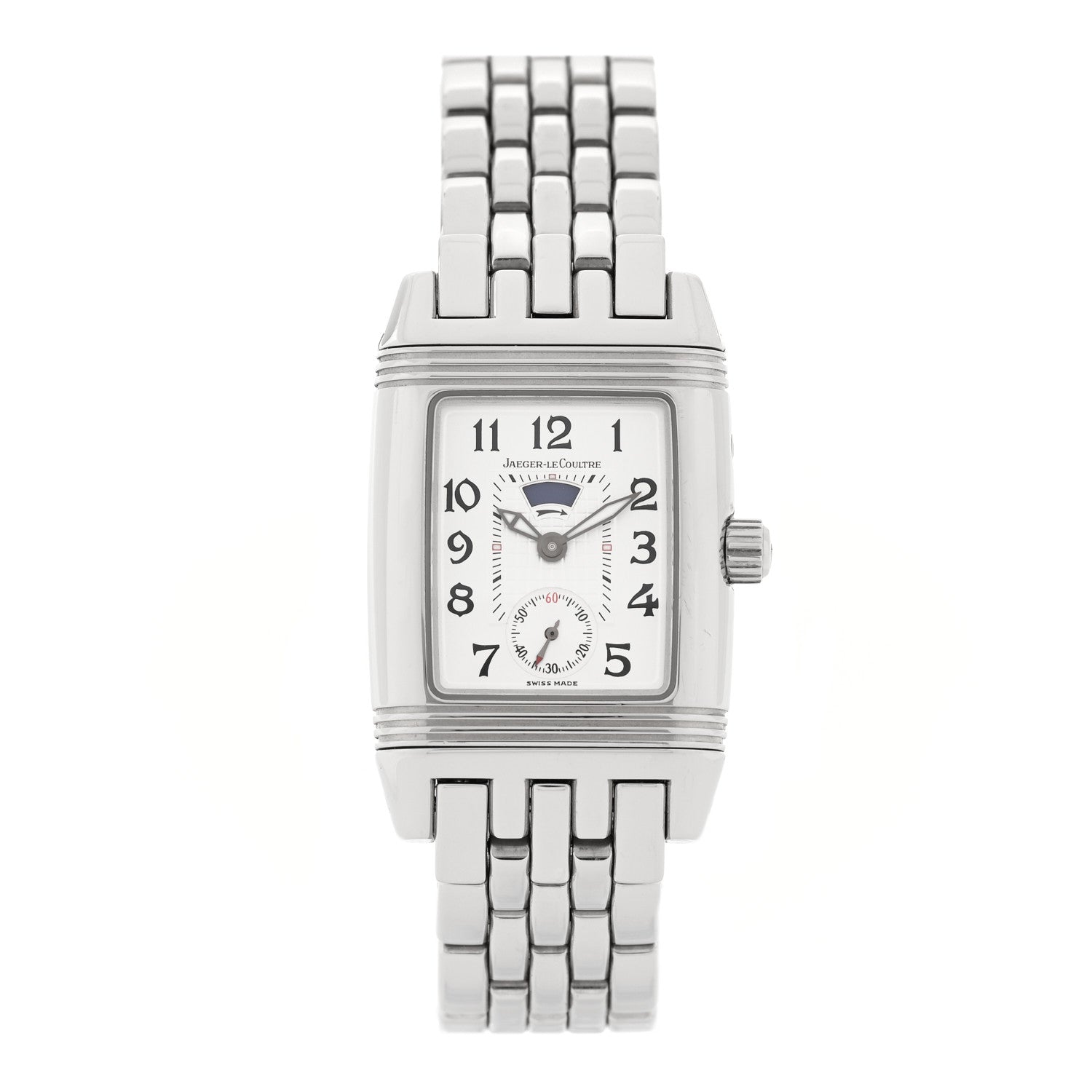 Jaeger-LeCoultre Stainless Steel Diamond 25mm Reverso Grand Sport Duetto Manual Winding Watch 296.8.74 1 of 6