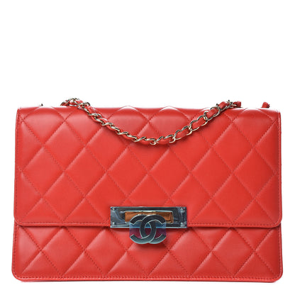 Chanel Lambskin Quilted Large Golden Class Flap Red 1 of 10