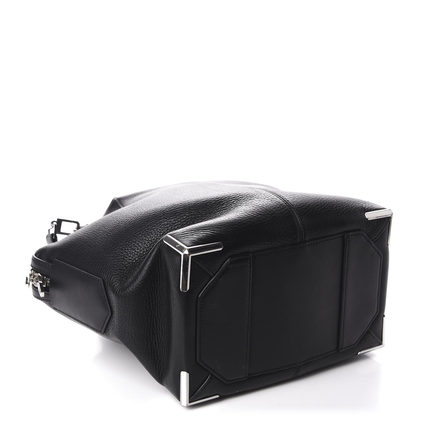 Alexander Wang Pebbled Calfskin Small Emile Black Silver Hardware 5 of 13