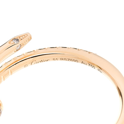 Cartier 18K Yellow Gold Diamond Juste Un Clou Paved Ring 51 5.75 4 of 5