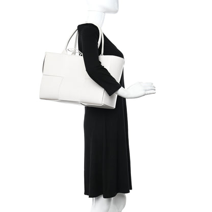 Bottega Veneta Nappa Maxi Intrecciato Medium Arco Tote White 2 of 12