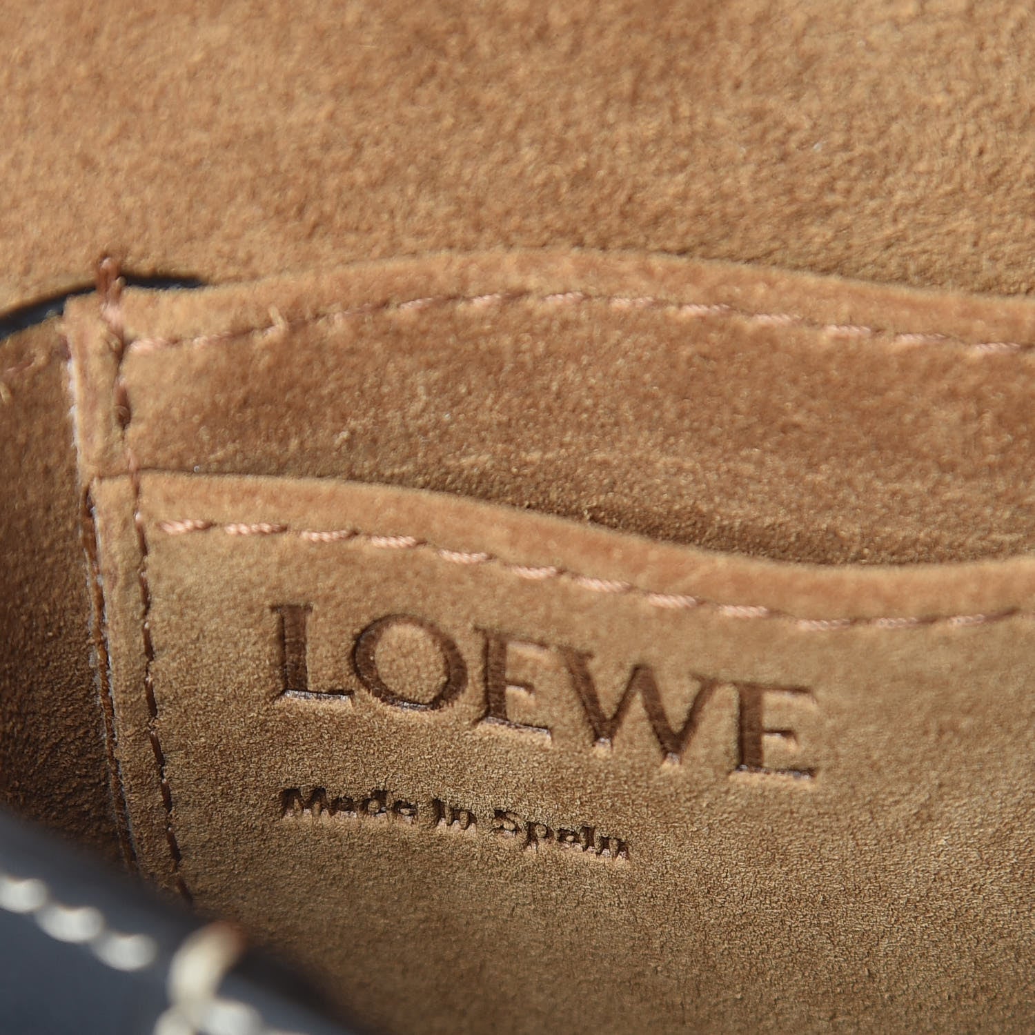 Loewe Grained Calfskin Mini Gate Crossbody Bag Navy 6 of 10