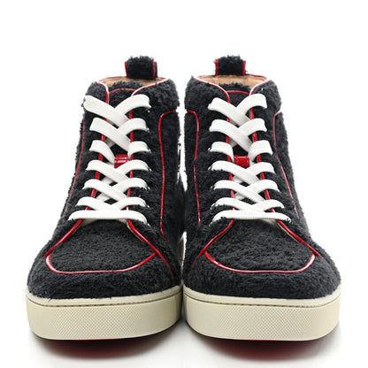 Christian Louboutin Rantus Mens Orlato Flat Sneakers 46 Black Red 2 of 7