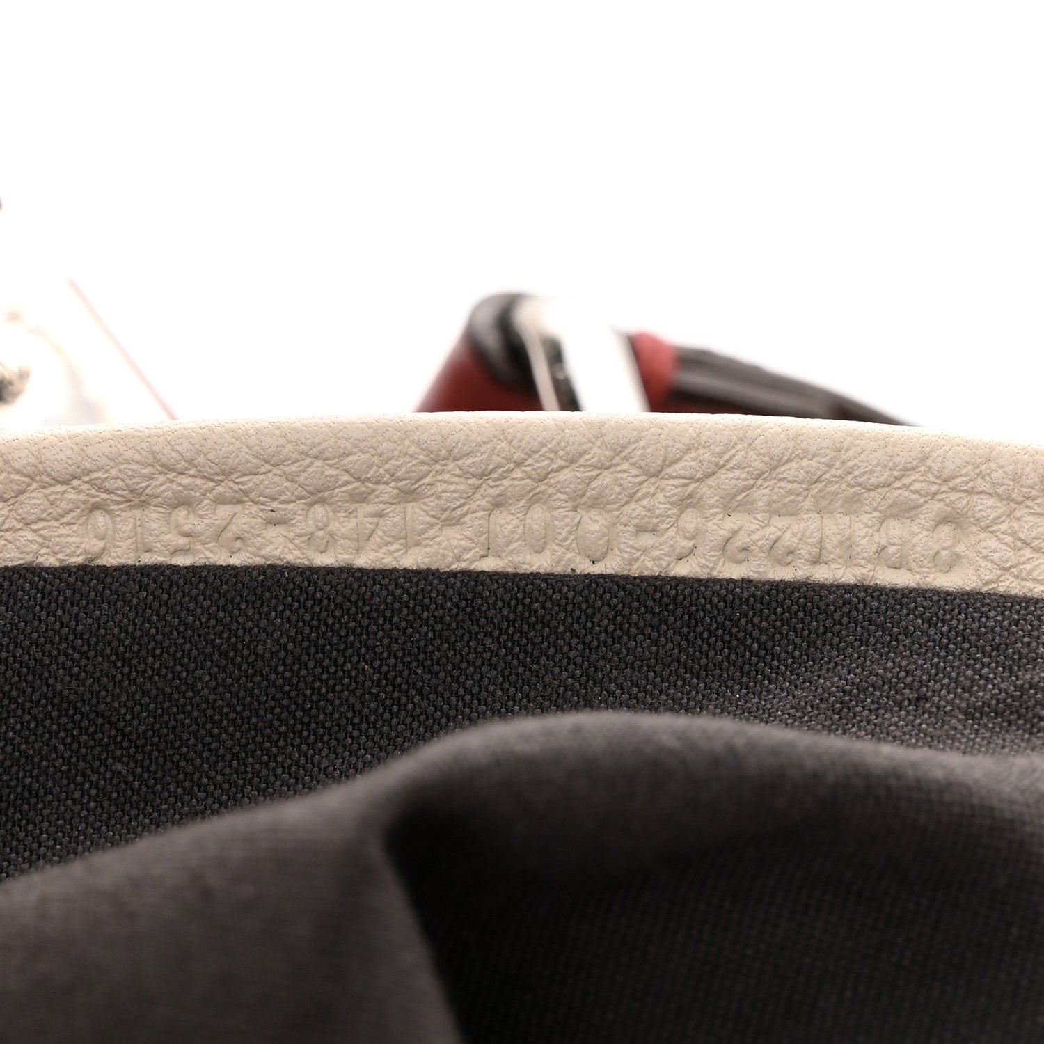 Fendi Cuoio Romano Selleria Bi-Color Medium Peekaboo Iconic Satchel Rosso Latte 8 of 15