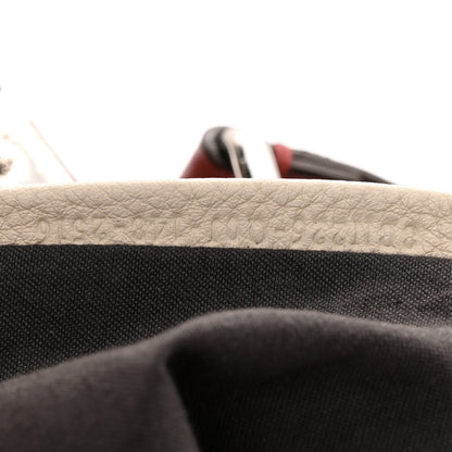 Fendi Cuoio Romano Selleria Bi-Color Medium Peekaboo Iconic Satchel Rosso Latte 8 of 15