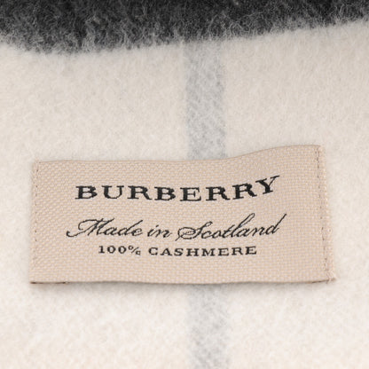 Burberry Cashmere Giant Check Skinny Scarf Stone 4 of 4
