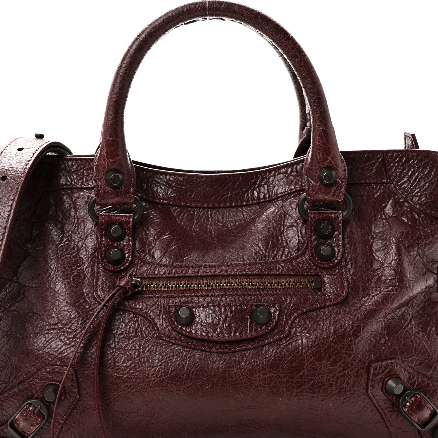 Balenciaga Agneau Arena Classic Hardware Small Le City Dark Burgundy Dark Burgundy 8 of 10