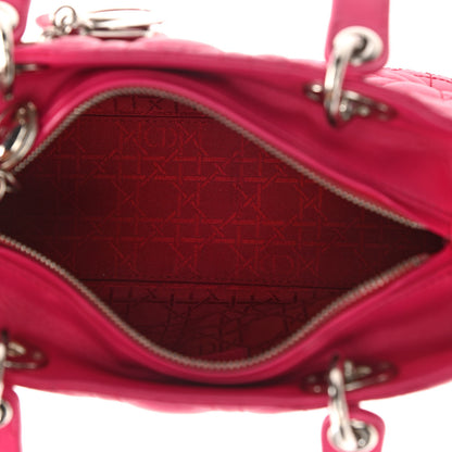 Christian Dior Lambskin Cannage Medium Lady Dior Pink 4 of 9