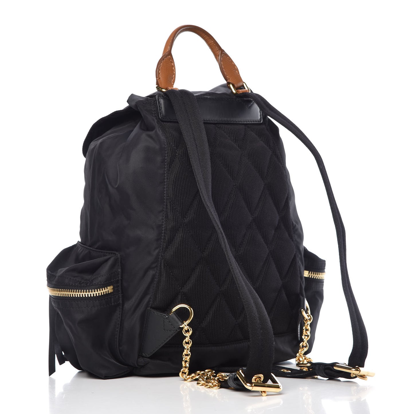 Nylon Medium Rucksack Backpack Black