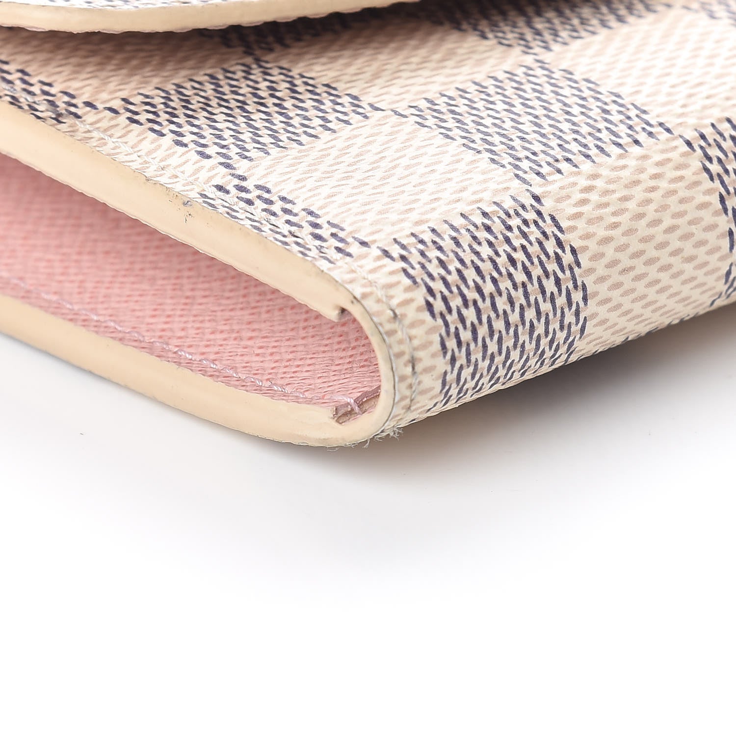 Louis Vuitton Damier Azur Emilie Wallet Rose Ballerine 8 of 9