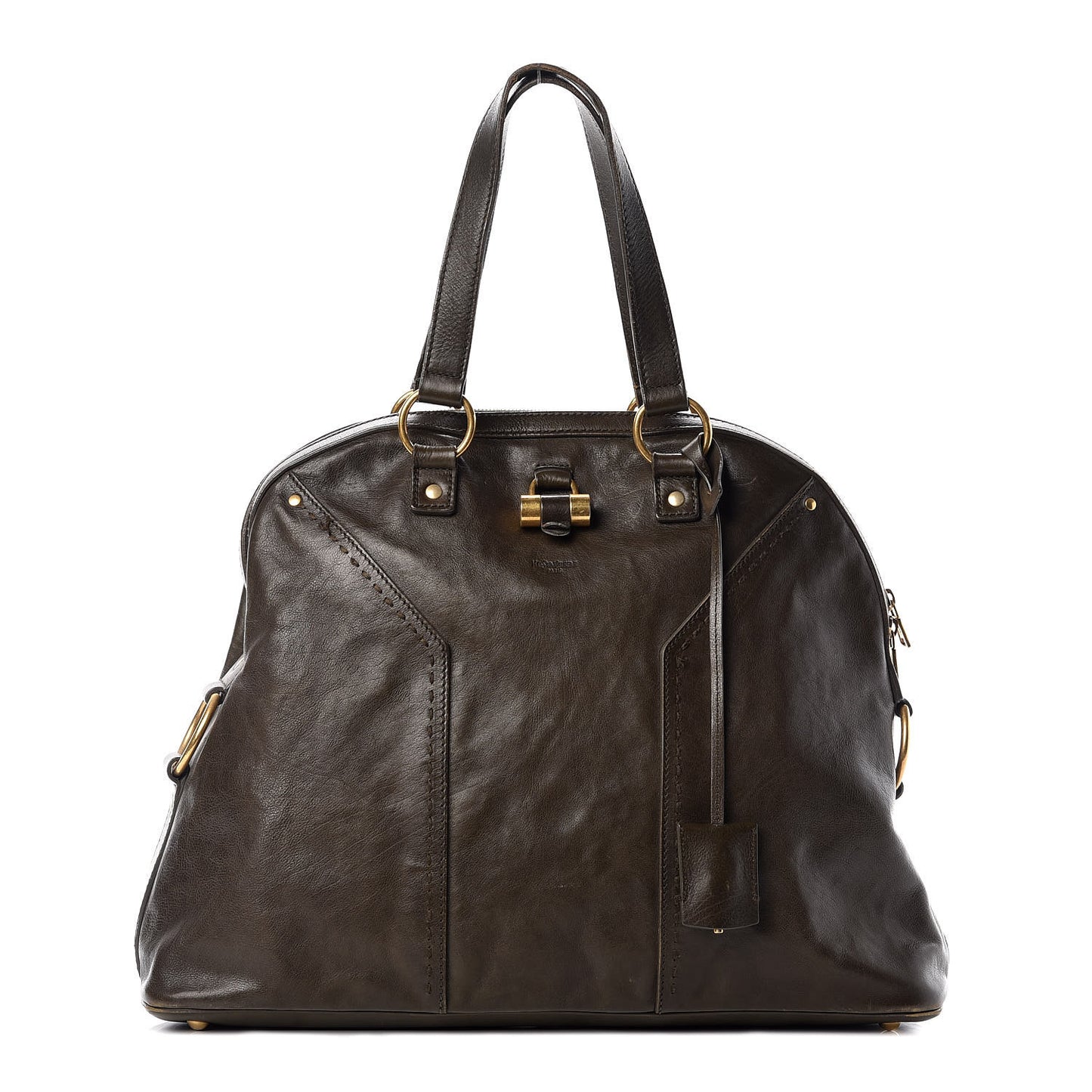 Calfskin Oversized Muse Dark Grey