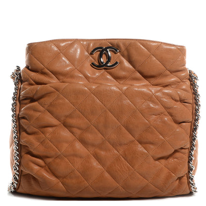 Chanel Washed Lambskin Chain Around Hobo Beige 1 of 8