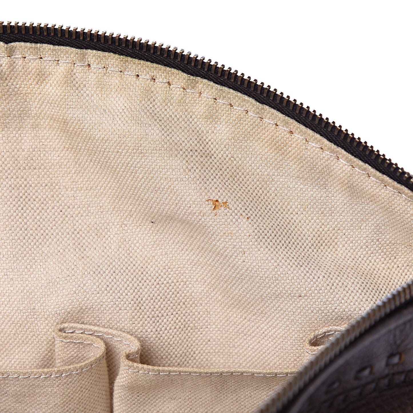 Calfskin Laidback Crafty Dome Satchel Dark Brown
