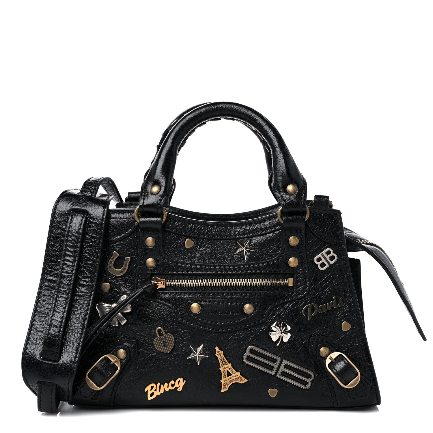 Balenciaga Agneau Neo Classic Hardware Pins Mini City Black 1 of 10